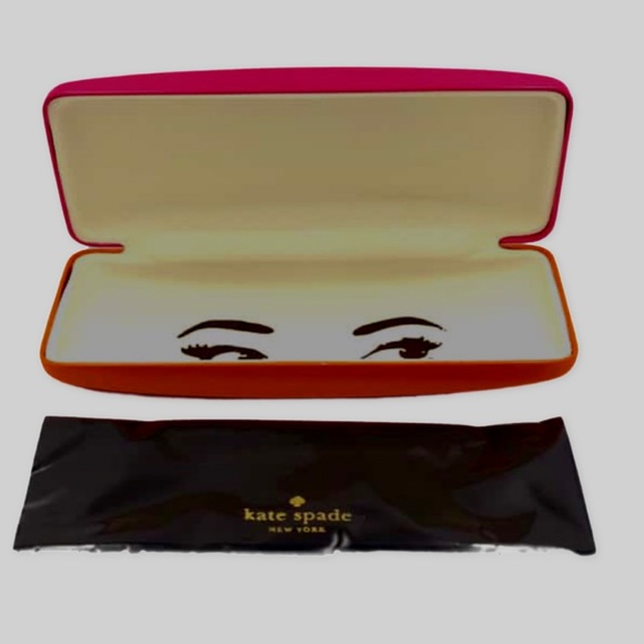 Kate Spade ♠️ Pink & Orange sunglass case.NWOT